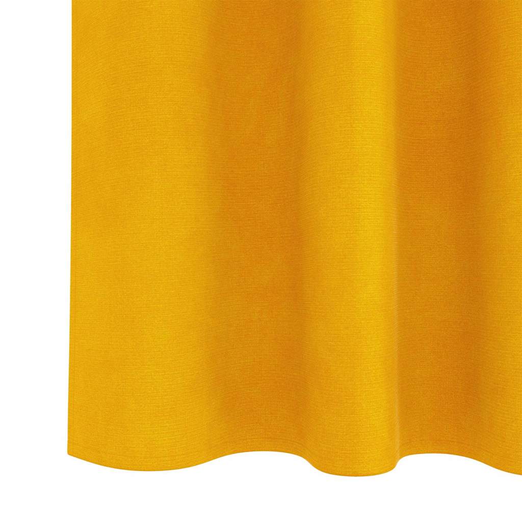 Zavjese za zamračivanje 2 pcs Žuta 140 x 175 cm Baršun