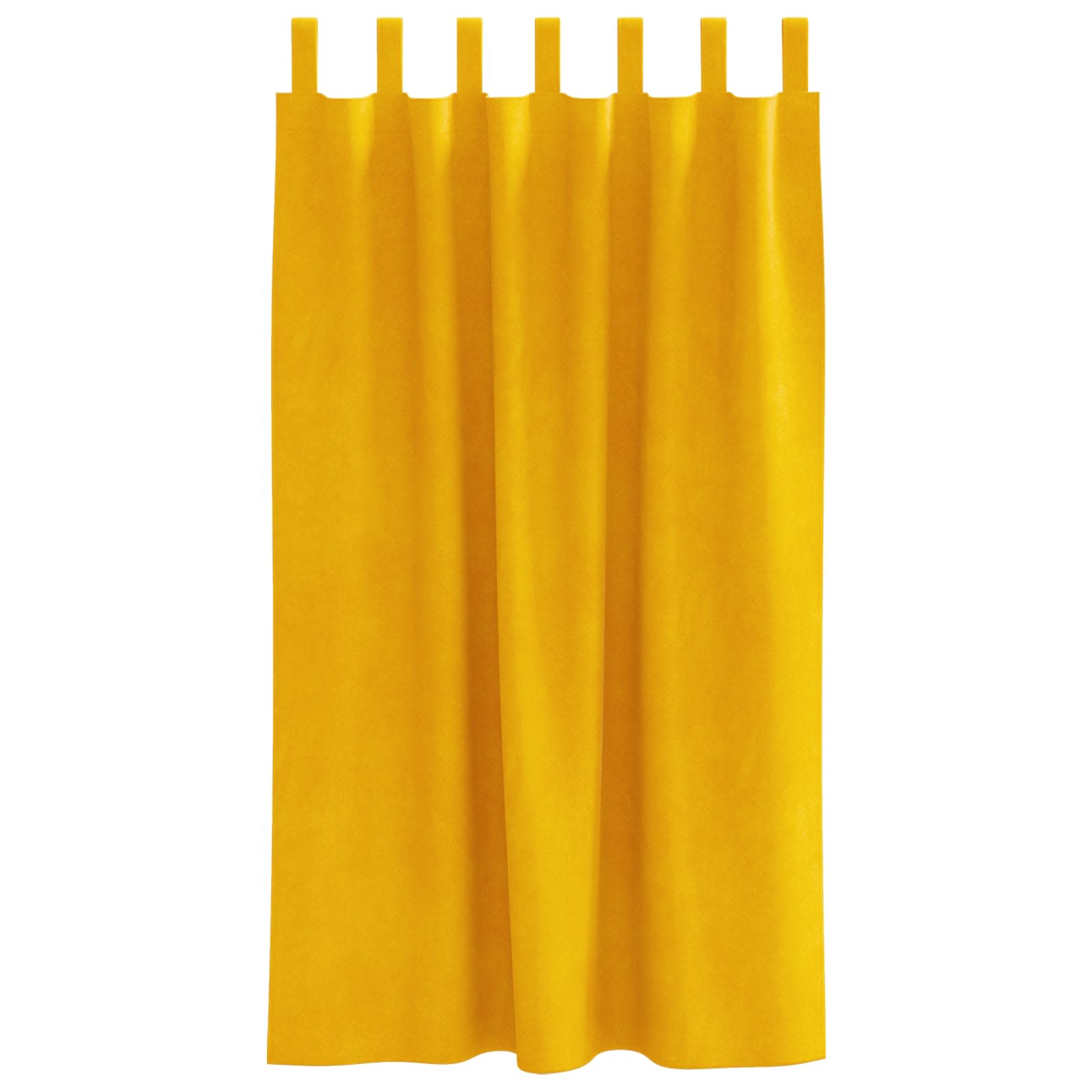 Zavjese za zamračivanje 2 pcs Žuta 140 x 175 cm Baršun