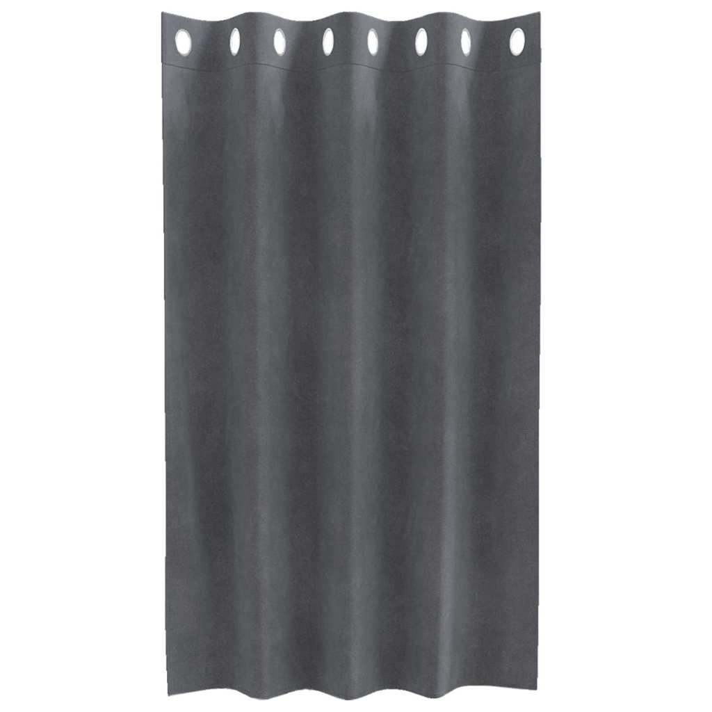 Zavjese za zamračivanje 2 kom. Svjetlosiva 140 x 140 cm Baršun