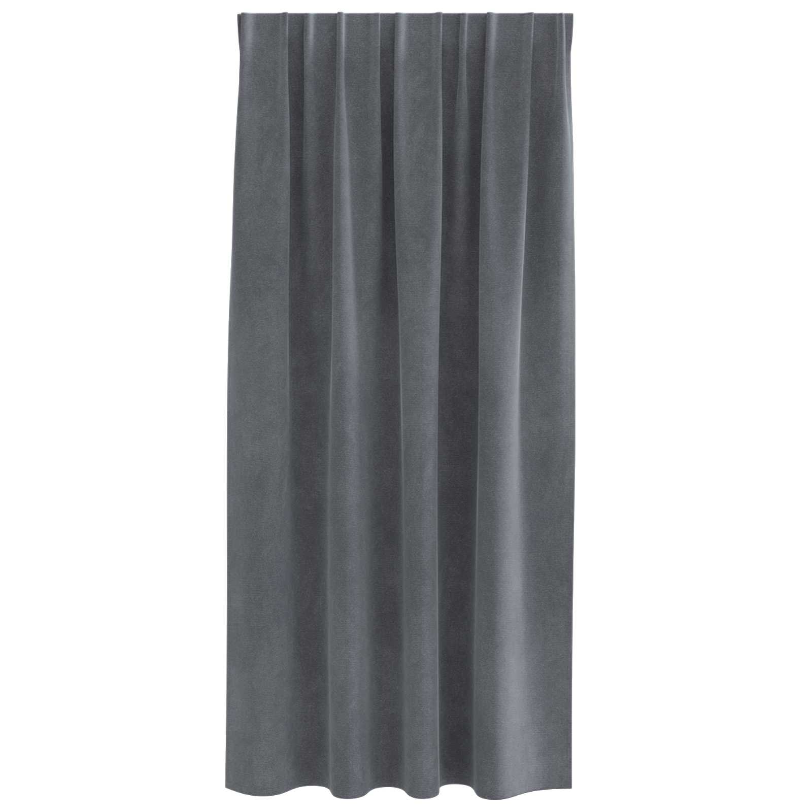 Zavjese za zamračivanje 2 pcs Svijetlo siva 140 x 175 cm Baršun
