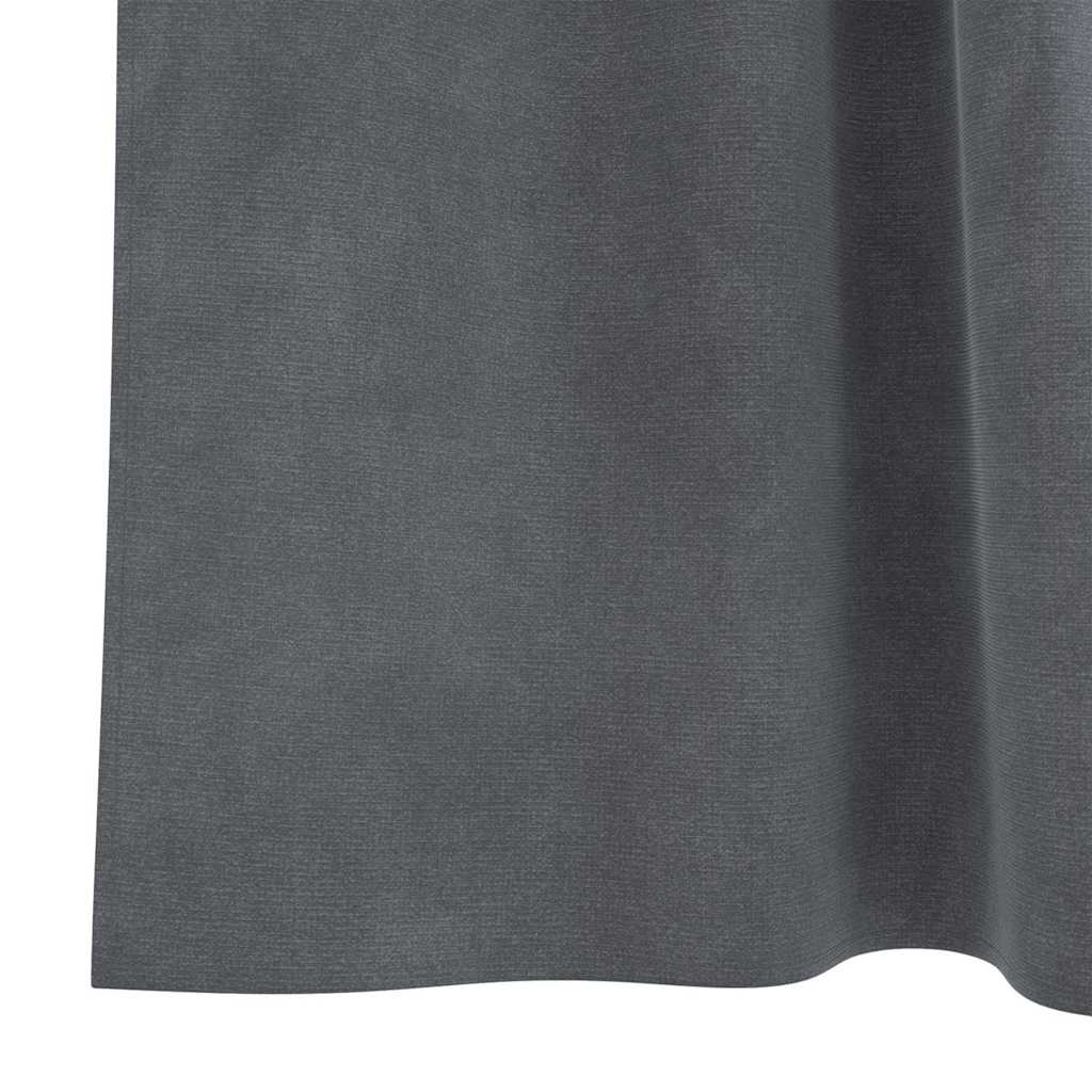 Zavjese za zamračivanje 2 pcs Svijetlo siva 140 x 245 cm Baršun
