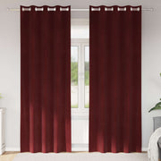 Zavjese za zamračivanje 2 pcs Vinska crvena 140 x 225 cm Baršun