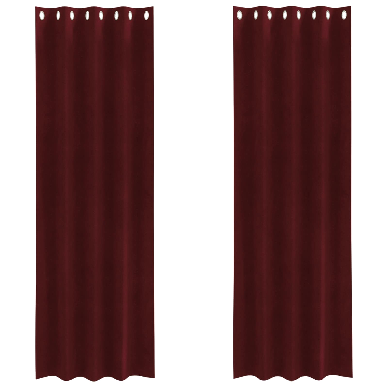 Zavjese za zamračivanje 2 pcs Vinska crvena 140 x 245 cm Baršun
