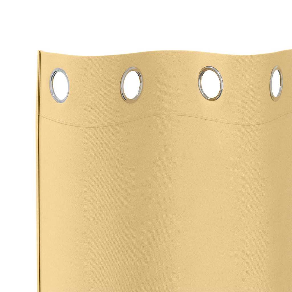 Zavjese za blackout s prstenovima 2 pcs Bež 175 x 140 cm