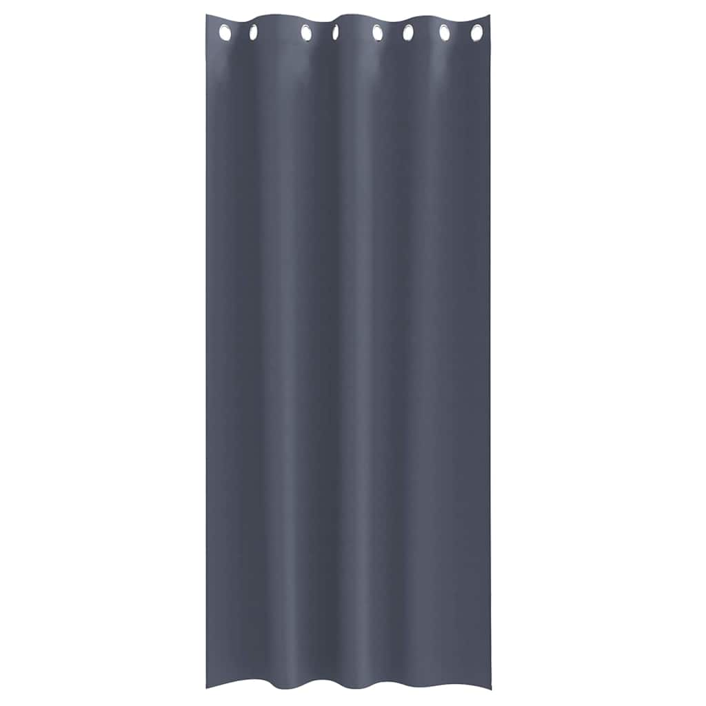 Zavjese za blackout s prstenovima 2 pcs Antracit 260 x 140 cm