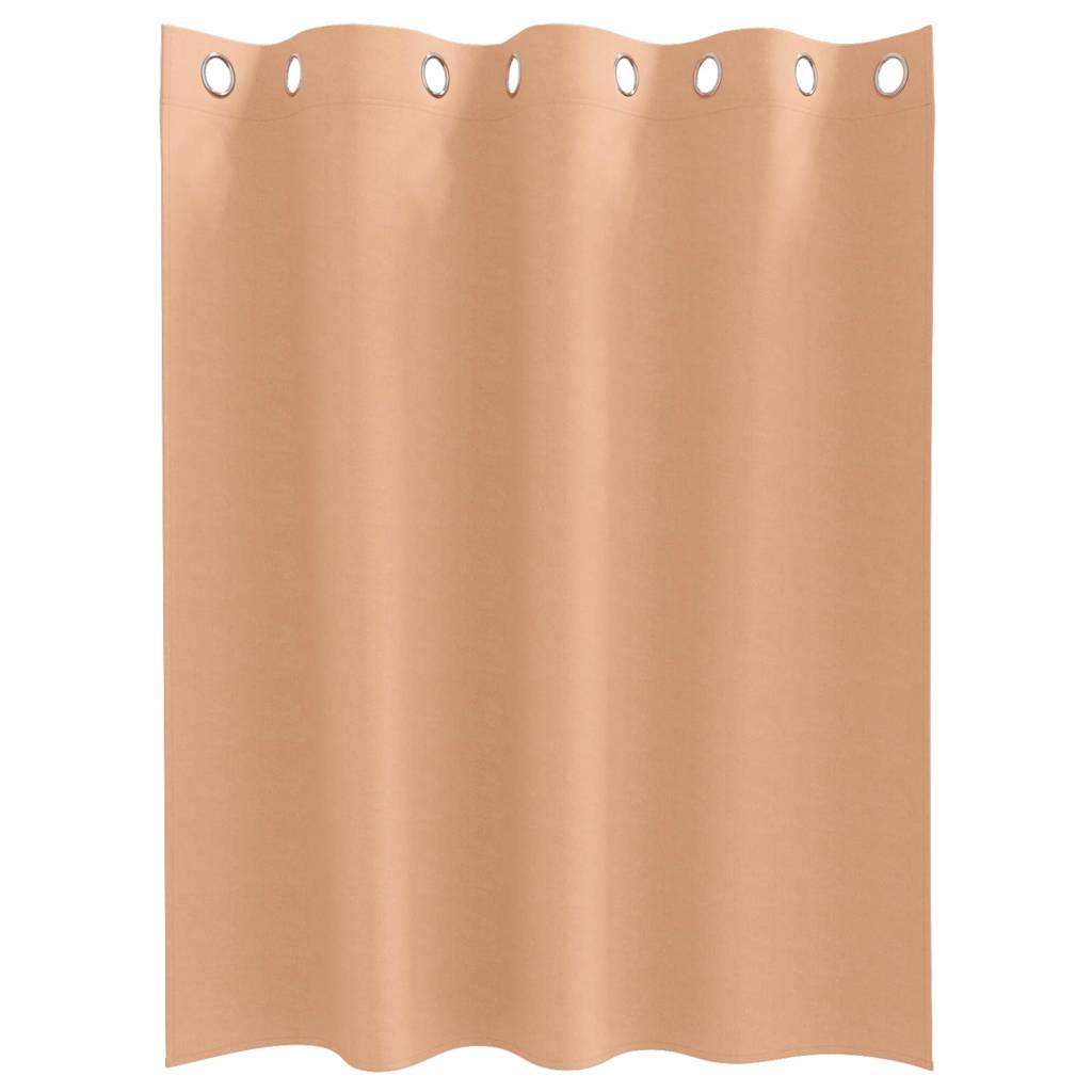 Zavjese za blackout s prstenovima 2 pcs Svijetlosmeđa