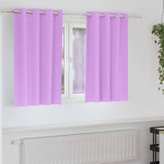 Zavjese za blackout s prstenovima 2 pcs Ljubičasta 140 x 140 cm