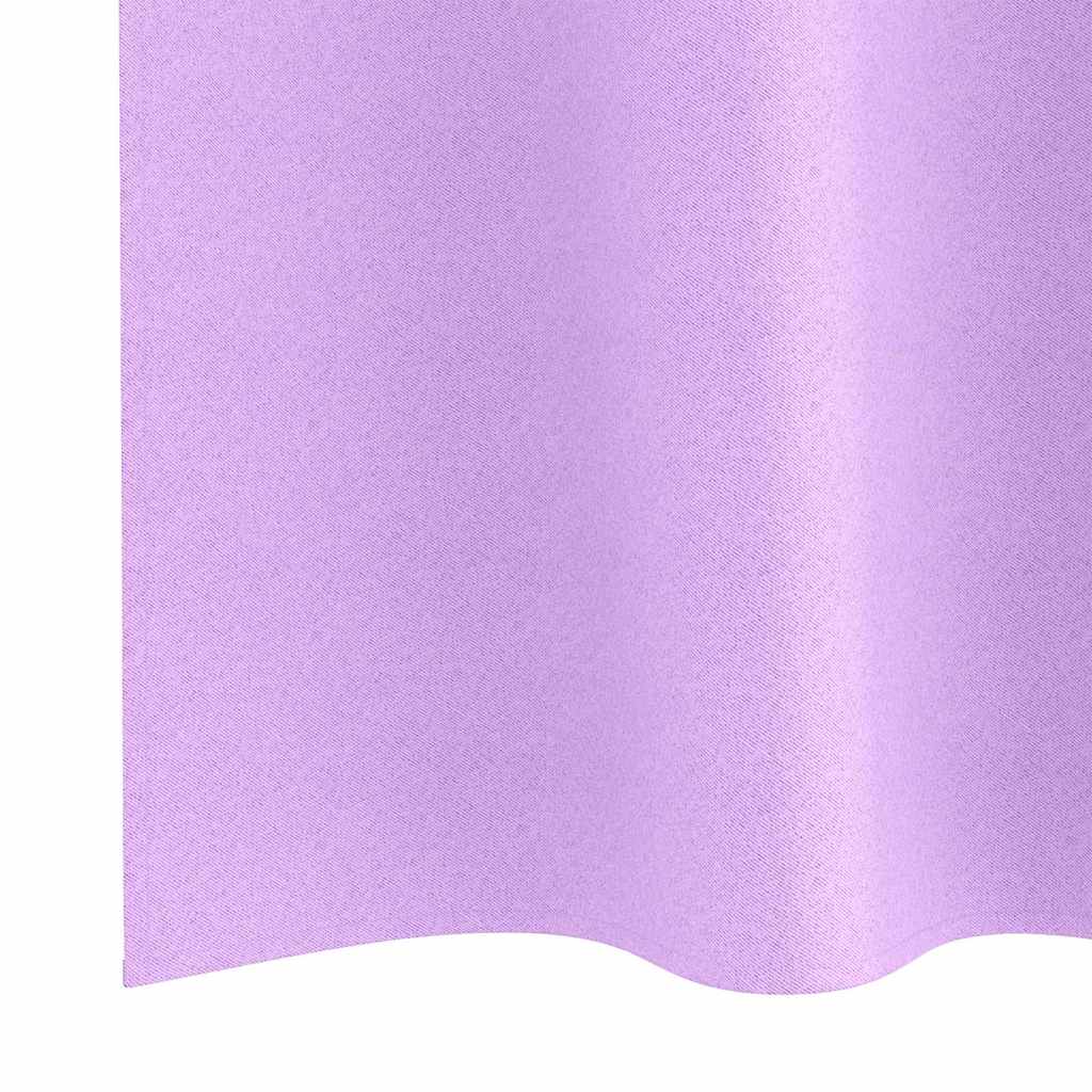 Zavjese za blackout s prstenovima 2 pcs Ljubičasta 225 x 140 cm