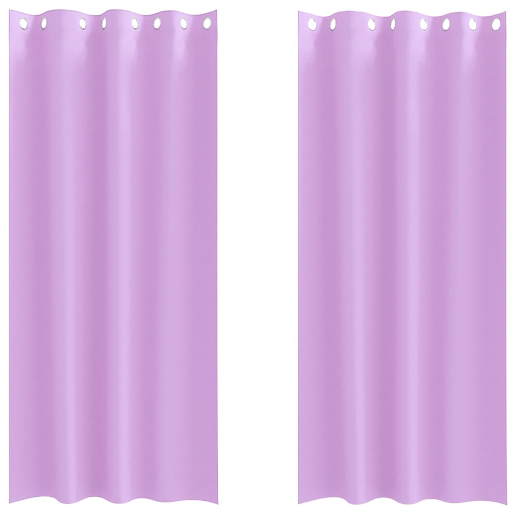 Zavjese za blackout s prstenovima 2 pcs Ljubičasta 260 x 140 cm