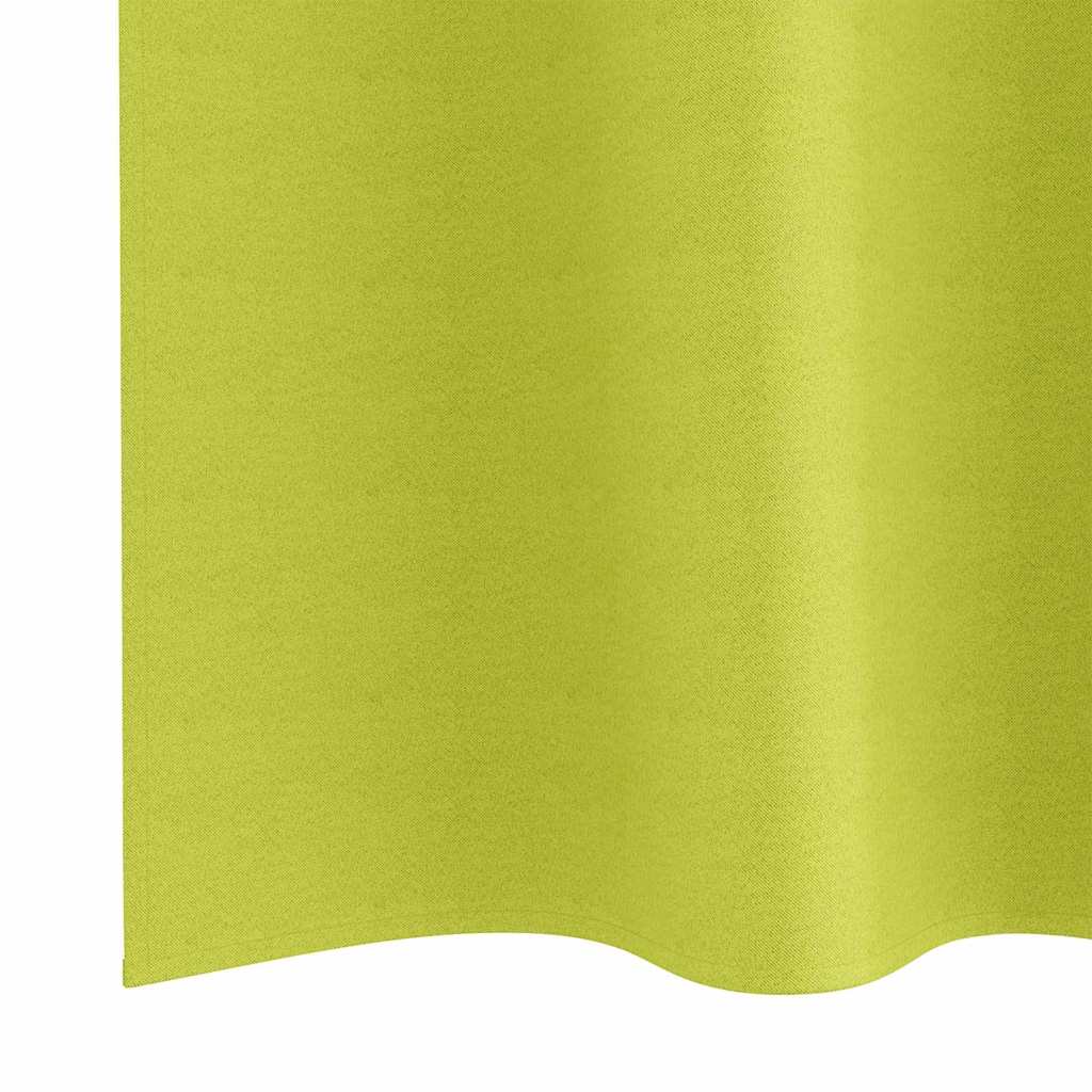 Zavjese za blackout s prstenovima 2 pcs Zelena 260 x 140 cm