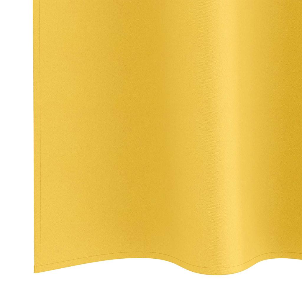 Zavjese za blackout s prstenovima 2 pcs Žuta 225 x 140 cm