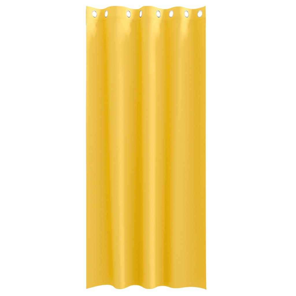 Zavjese za blackout s prstenovima 2 pcs Žuta 245 x 140 cm