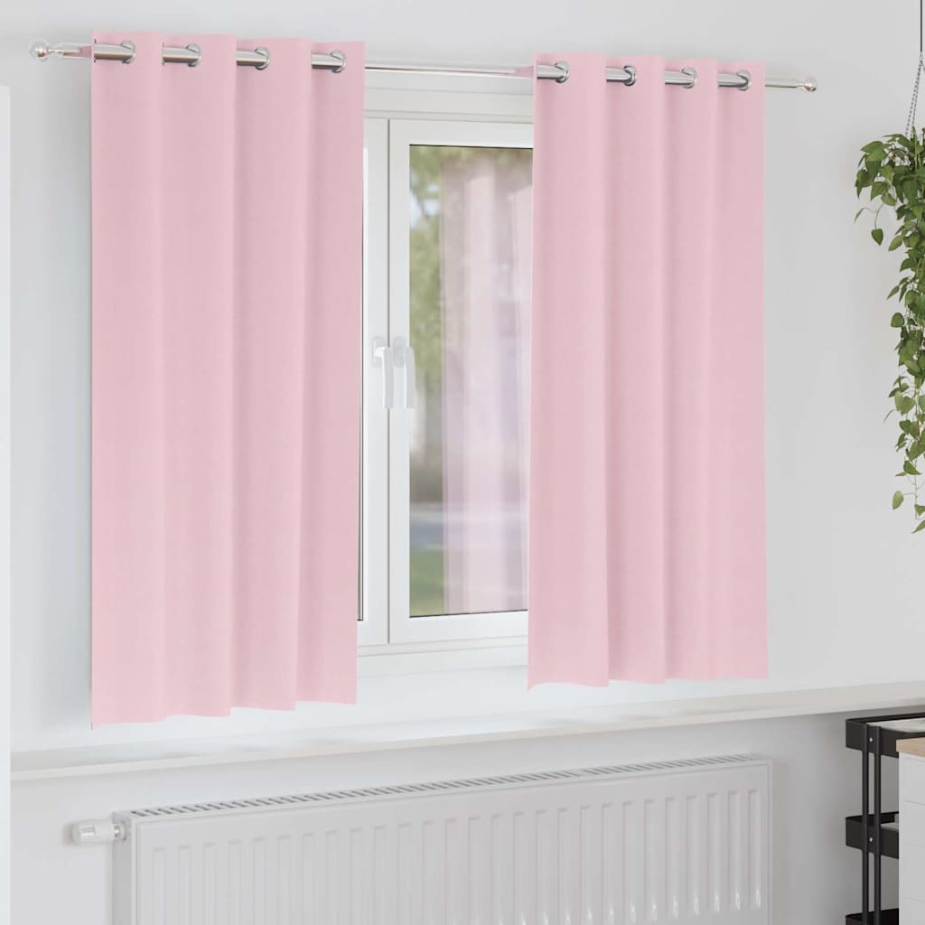 Zavjese za blackout s prstenovima 2 pcs Bebina roza