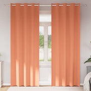 Zavjese za blackout s prstenovima 2 pcs Terakota 225 x 140 cm