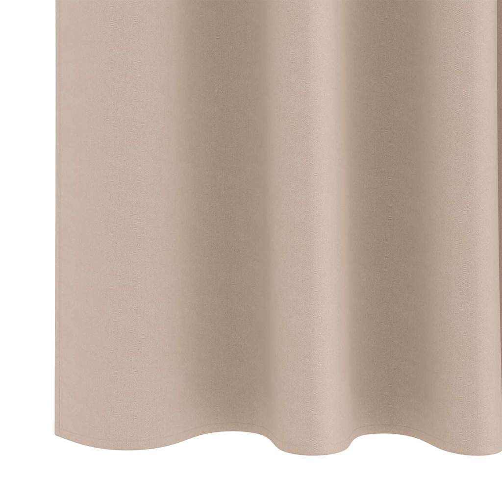 Zavjese za blackout s prstenovima 2 pcs Sivo-smeđa 140 x 140 cm