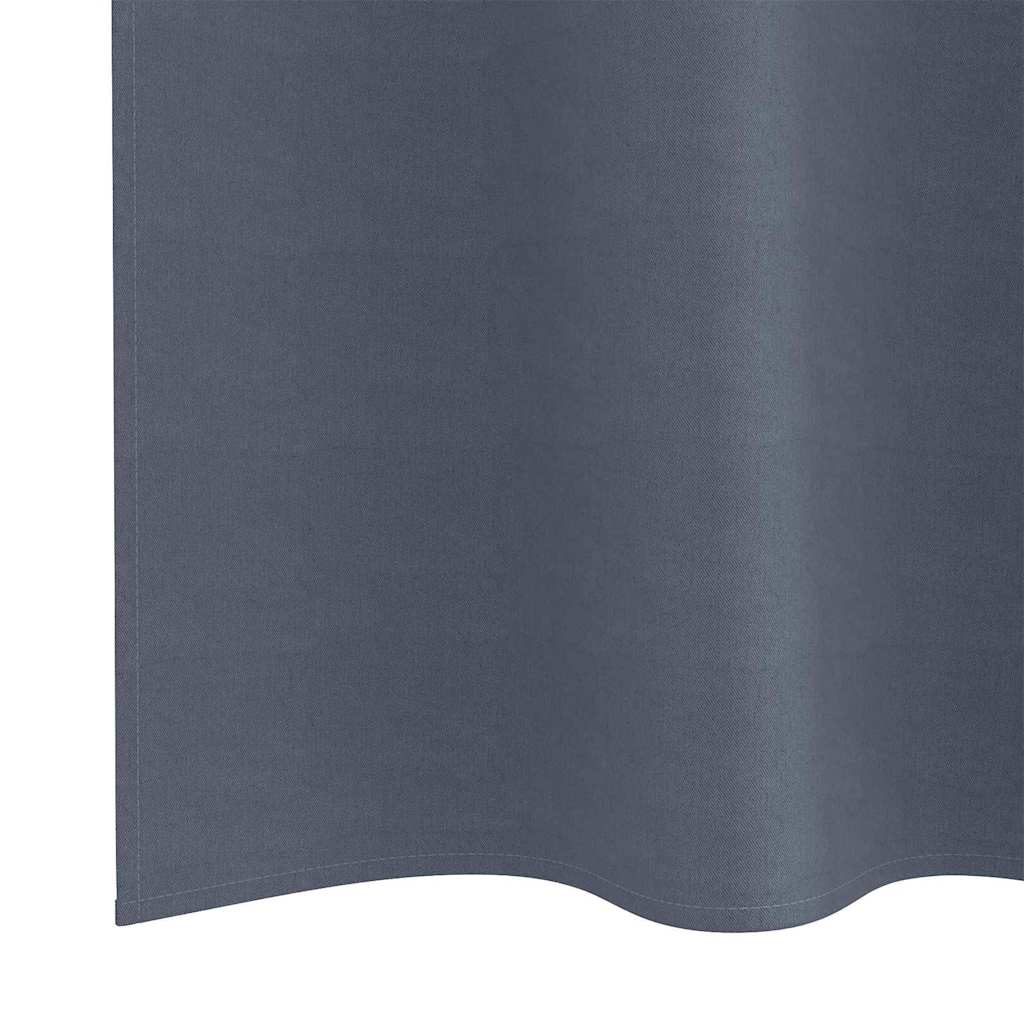 Zavjese za blackout s prstenovima 2 pcs Antracit 260 x 140 cm