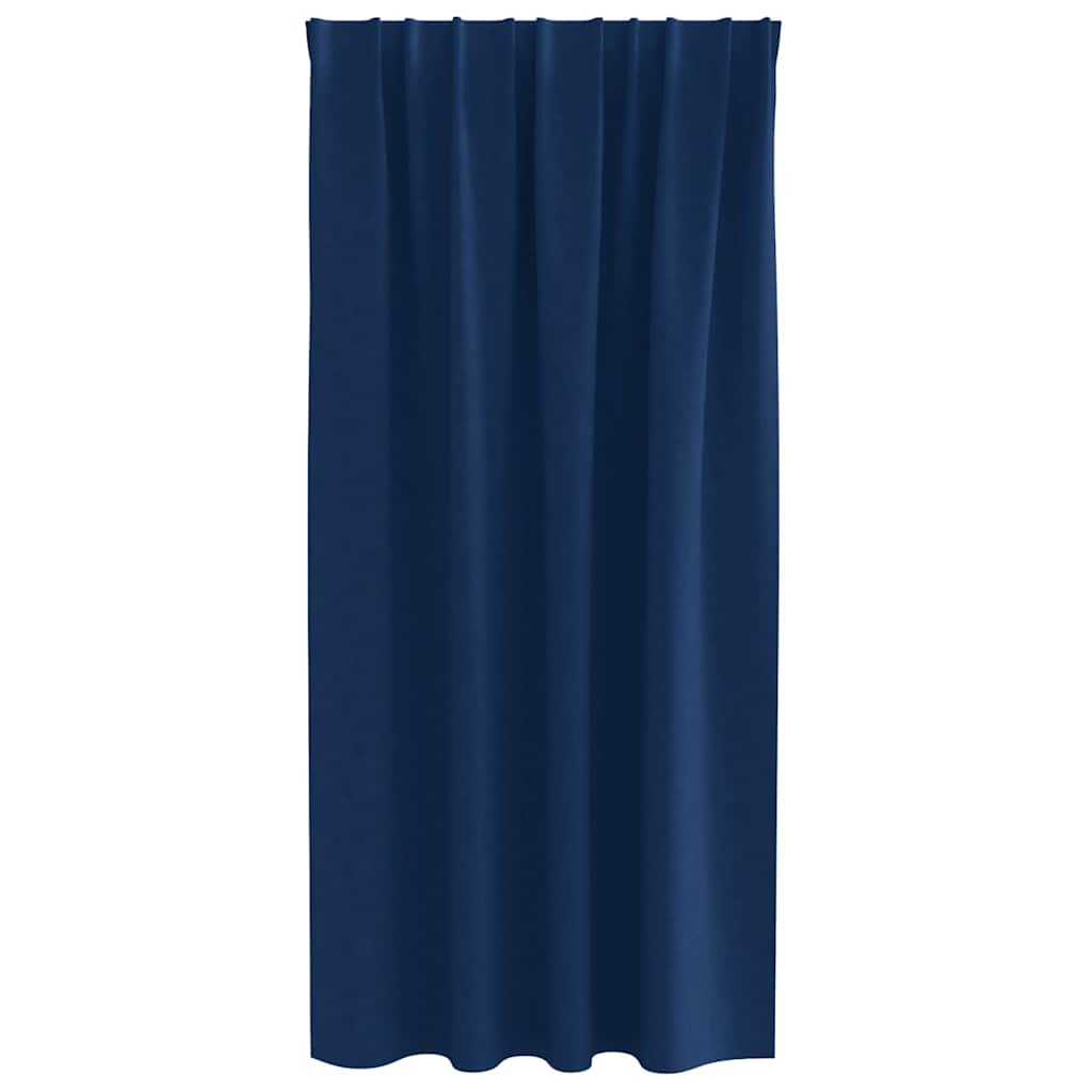 Zavjese za blackout s prstenovima 2 pcs Tamno plava