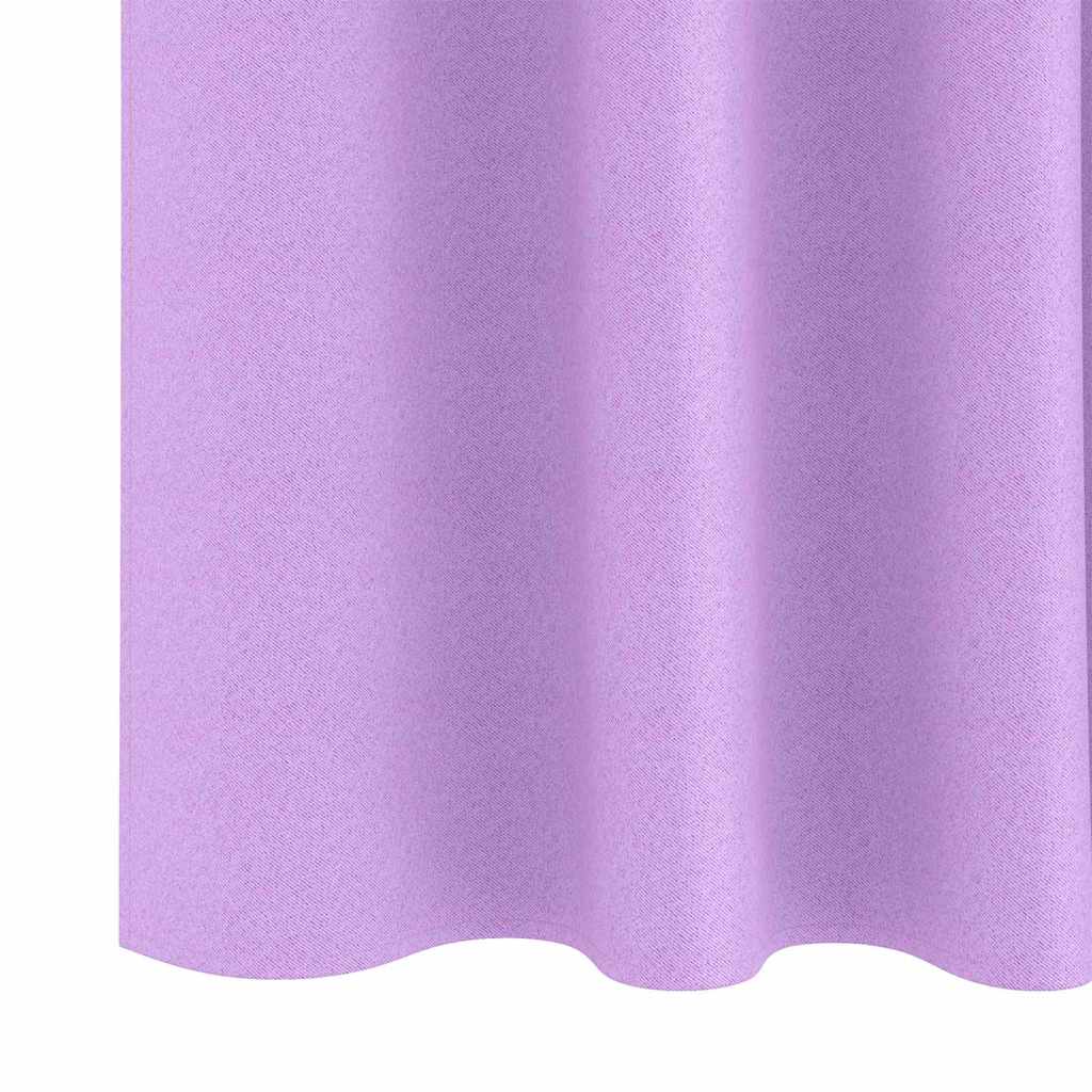 Zavjese za blackout s prstenovima 2 pcs Ljubičasta 140 x 140 cm