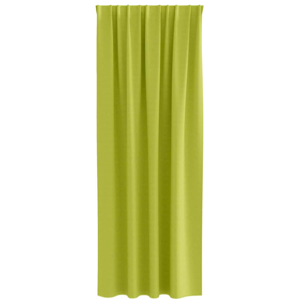 Zavjese za blackout s prstenovima 2 pcs Zelena 245 x 140 cm