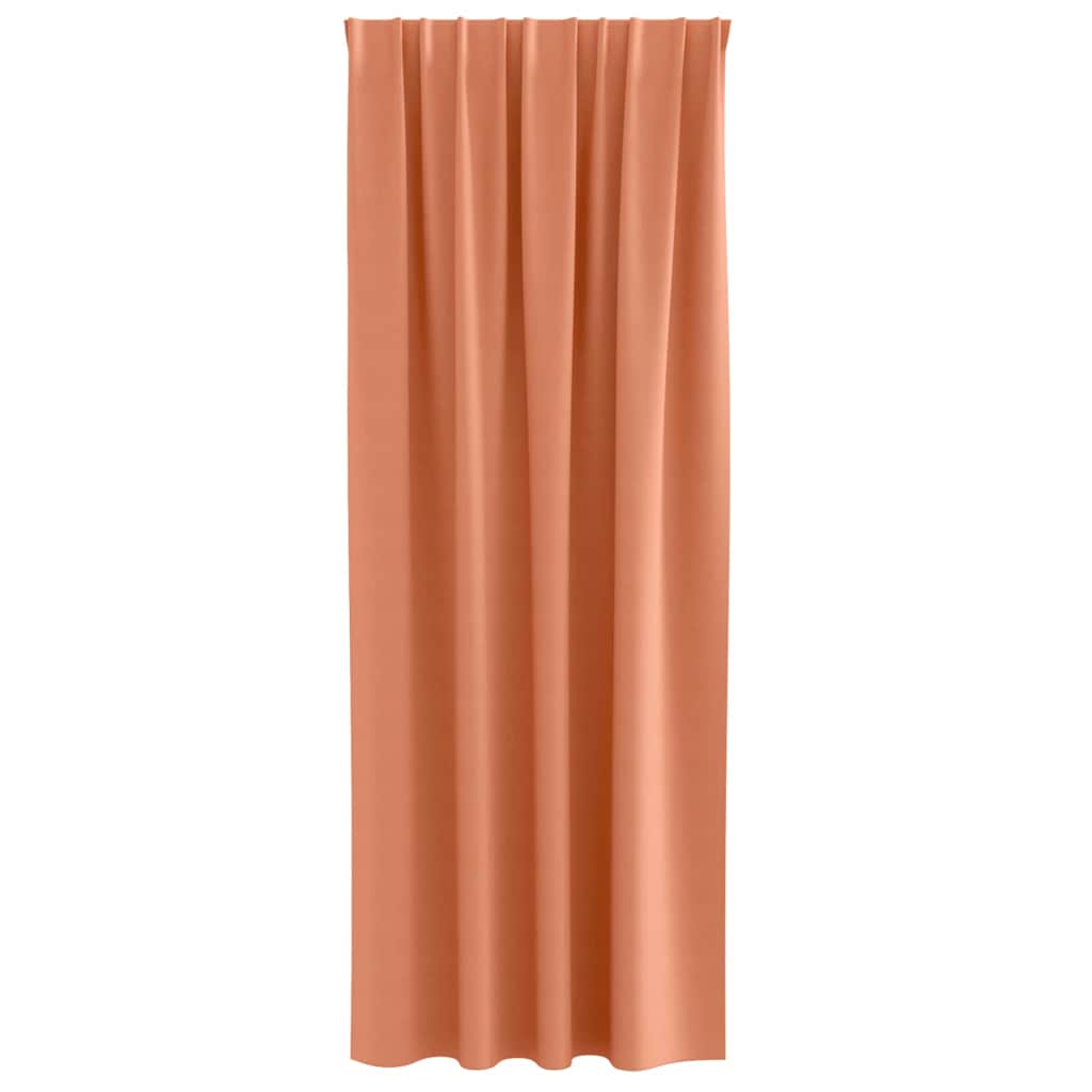 Zavjese za blackout s prstenovima 2 pcs Terakota 260 x 140 cm