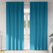 Zavjese za blackout s prstenovima 2 pcs Tirkizna 225 x 140 cm