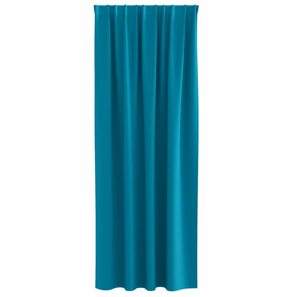 Zavjese za blackout s prstenovima 2 pcs Tirkizna 245 x 140 cm