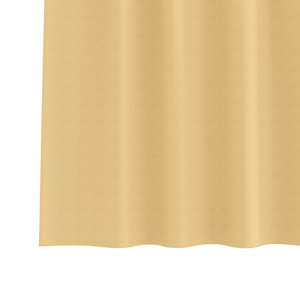 Zavjese za blackout s prstenovima 2 kom. Bež 140 x 140 cm