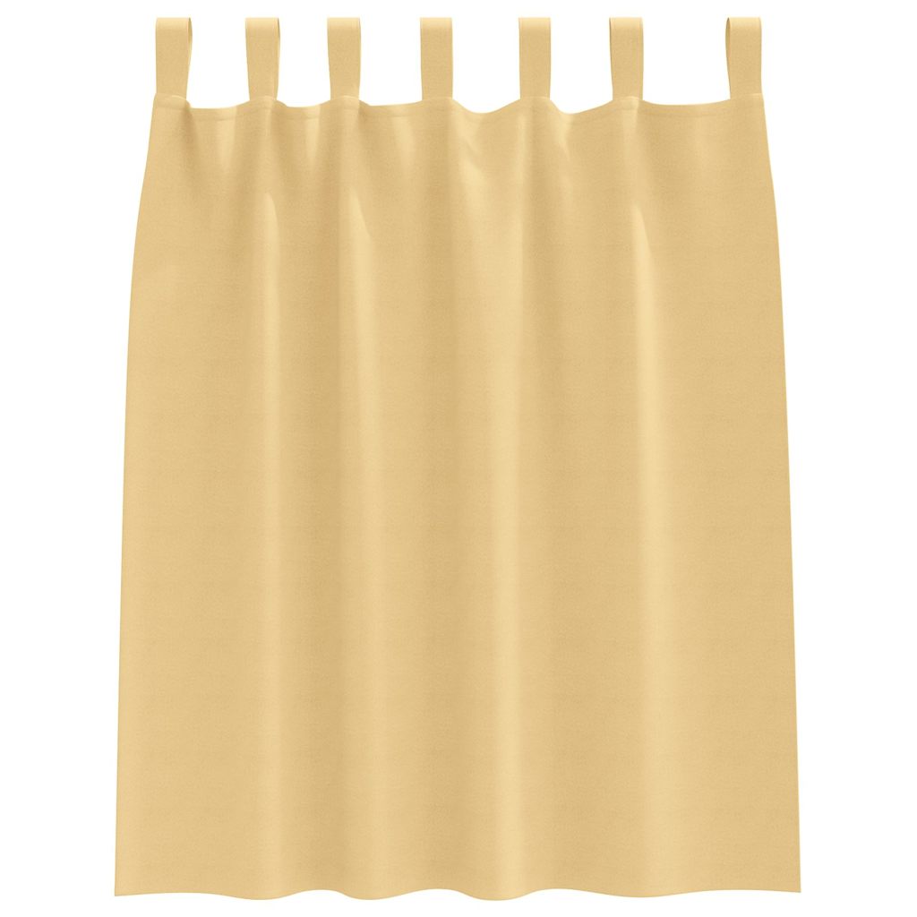 Zavjese za blackout s prstenovima 2 kom. Bež 140 x 140 cm
