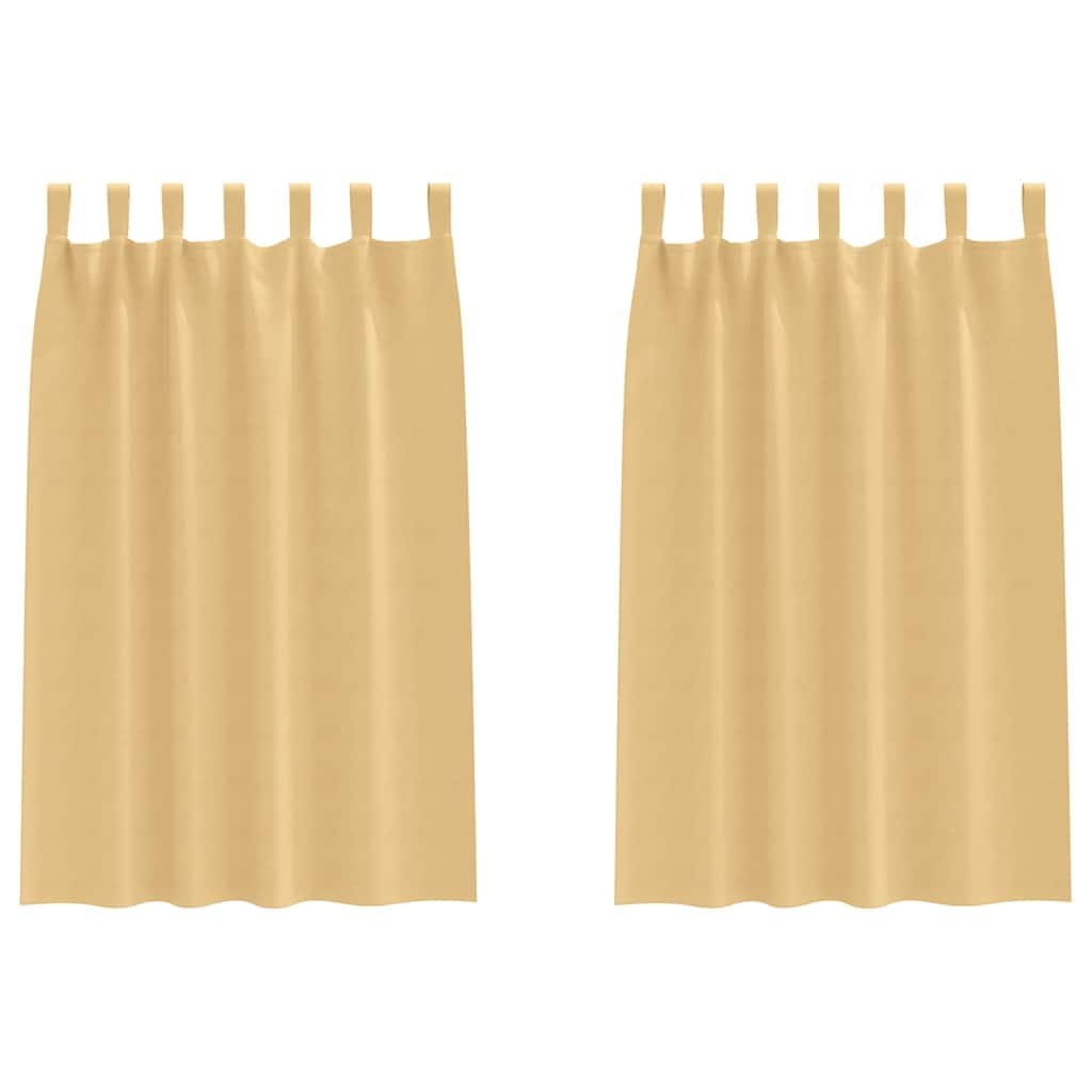Zavjese za blackout s prstenovima 2 kom. Bež 175 x 140 cm