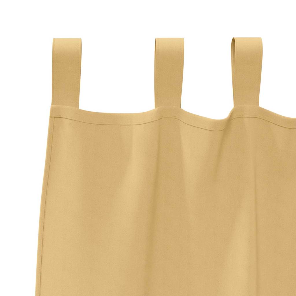 Zavjese za blackout s prstenovima 2 kom. Bež 245 x 140 cm