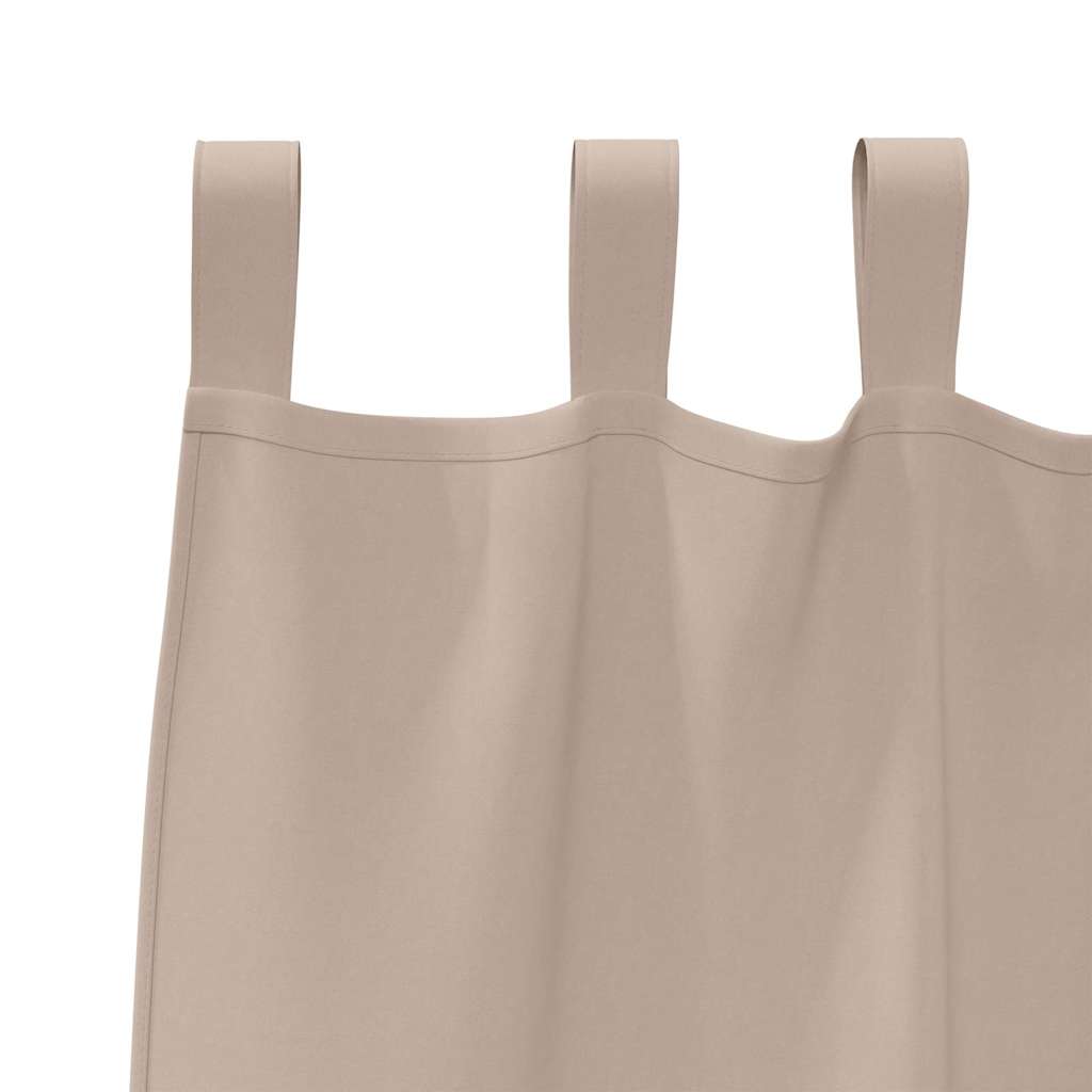 Zavjese za blackout s prstenovima 2 kom. Sivosmeđa 245 x 140 cm
