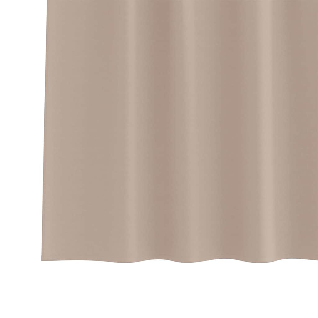 Zavjese za blackout s prstenovima 2 kom. Sivosmeđa 245 x 140 cm
