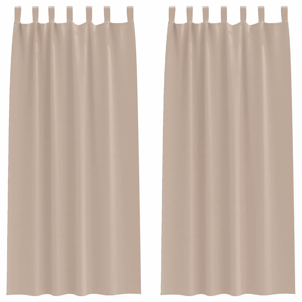 Zavjese za blackout s prstenovima 2 kom. Sivosmeđa 245 x 140 cm