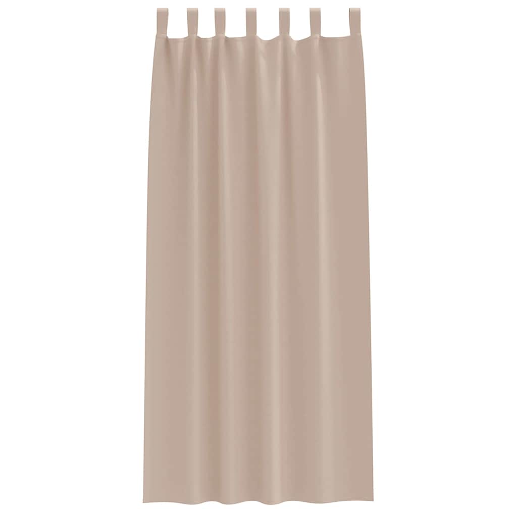 Zavjese za blackout s prstenovima 2 kom. Sivosmeđa 245 x 140 cm