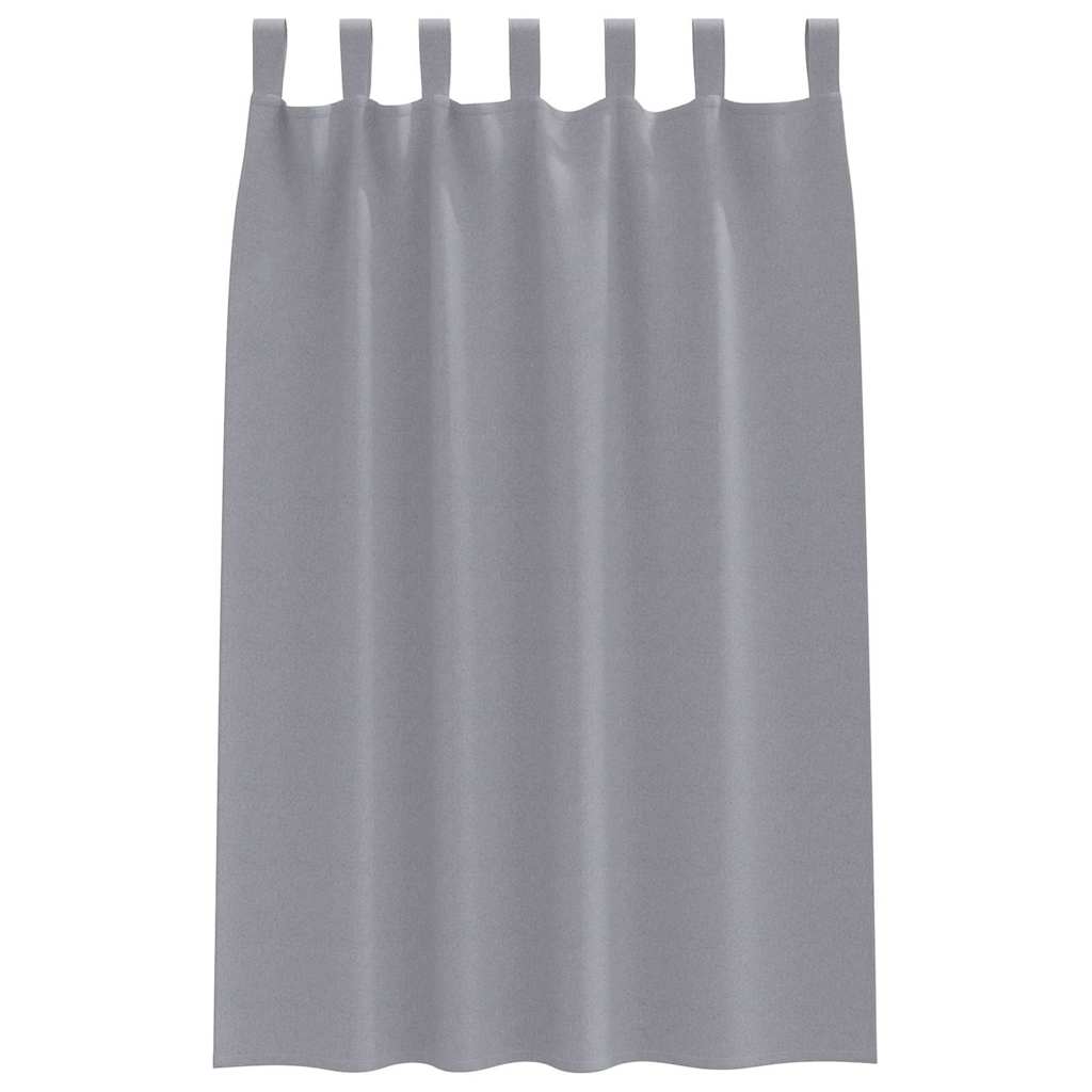 Zavjese za blackout s prstenovima 2 pcs Svijetlo siva