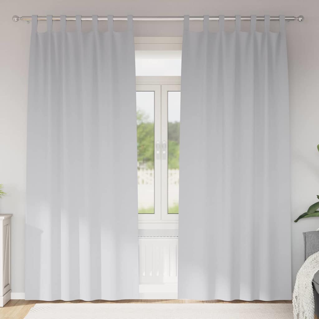 Zavjese za blackout s prstenovima 2 pcs Svijetlo Siva