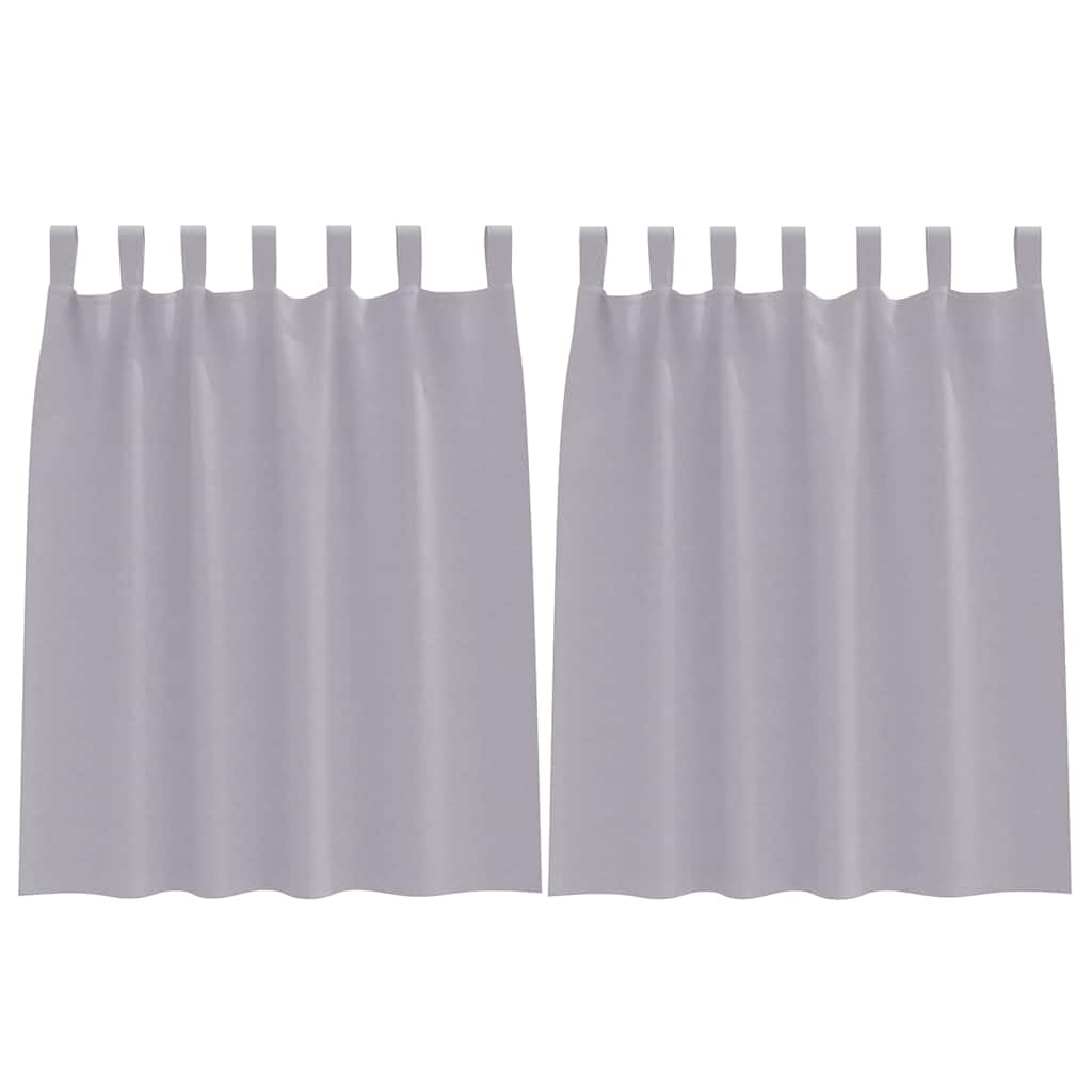 Zavjese za blackout s prstenovima 2 pcs Metalna Siva