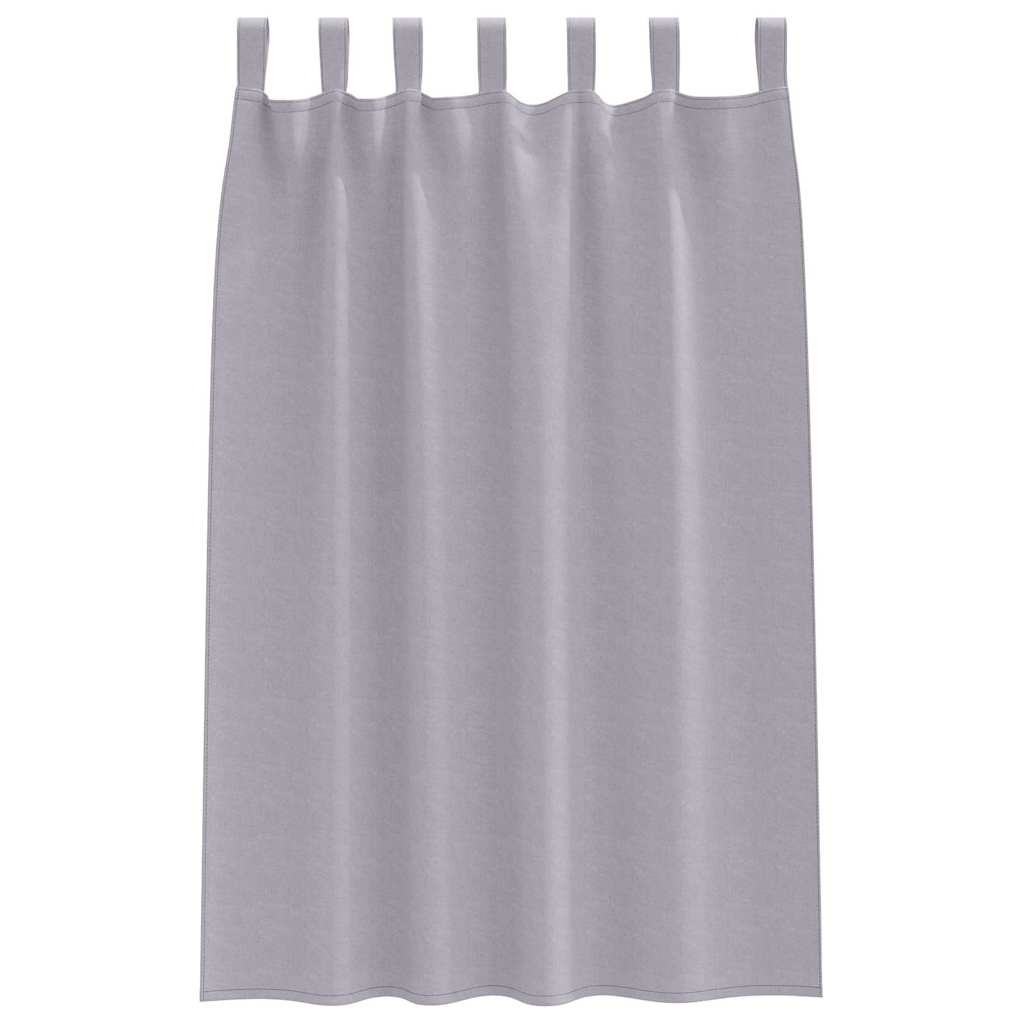 Zavjese za blackout s prstenovima 2 pcs Metalna Siva