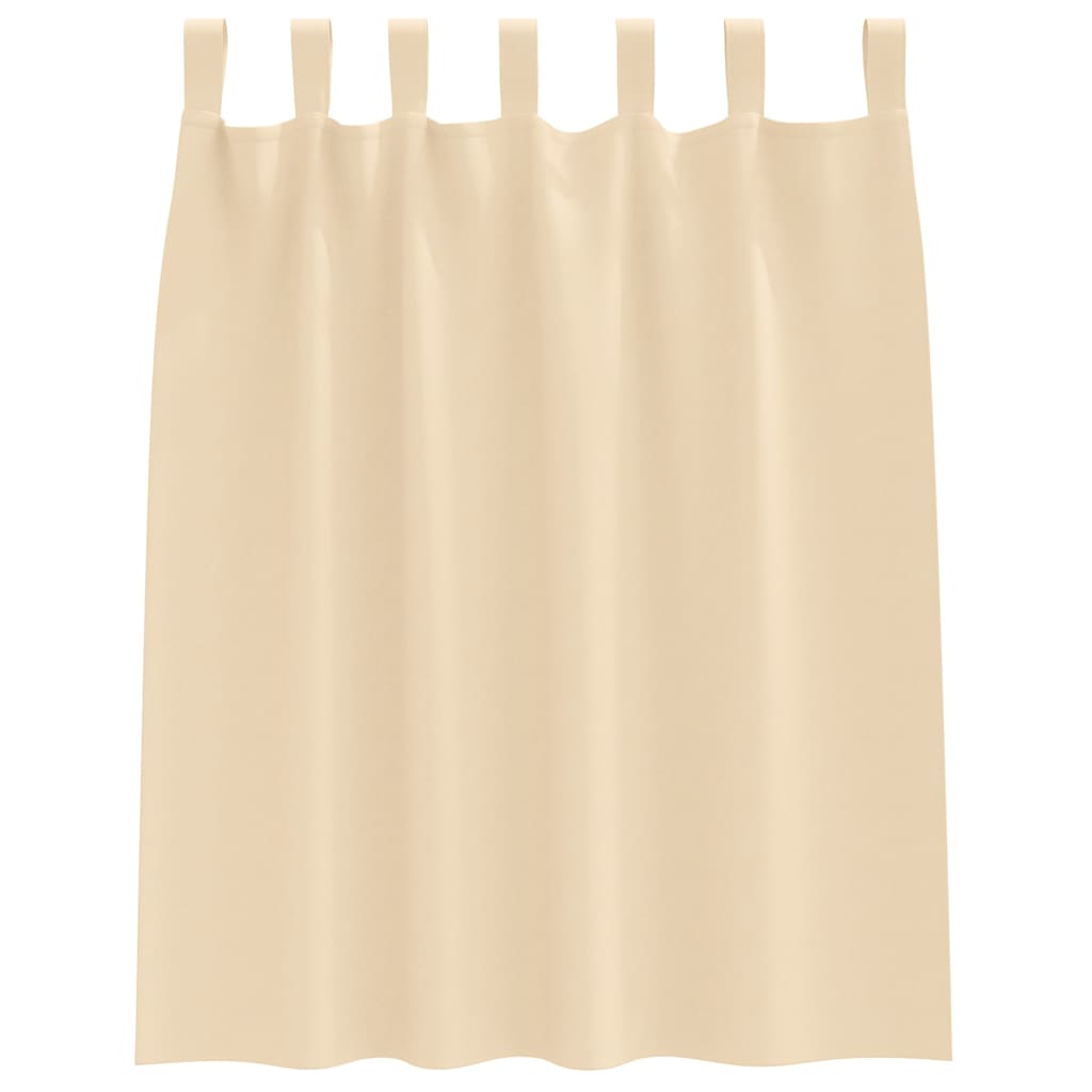 Zavjese za blackout s prstenovima 2 pcs Krema 140 x 140 cm