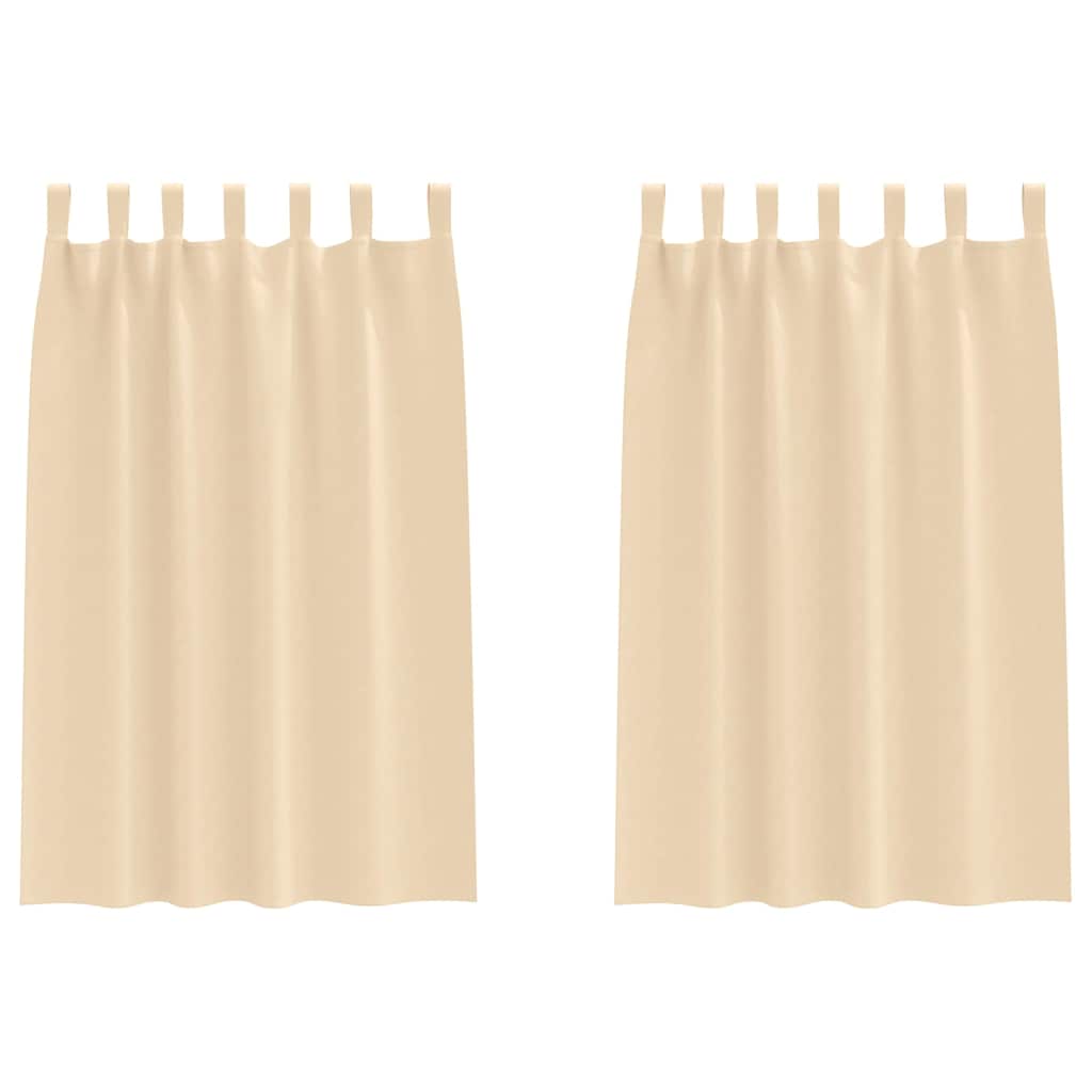 Zavjese za blackout s prstenovima 2 kom. Krem 175 x 140 cm