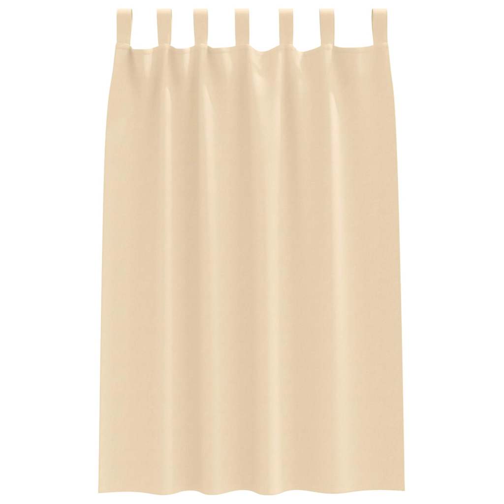 Zavjese za blackout s prstenovima 2 kom. Krem 175 x 140 cm