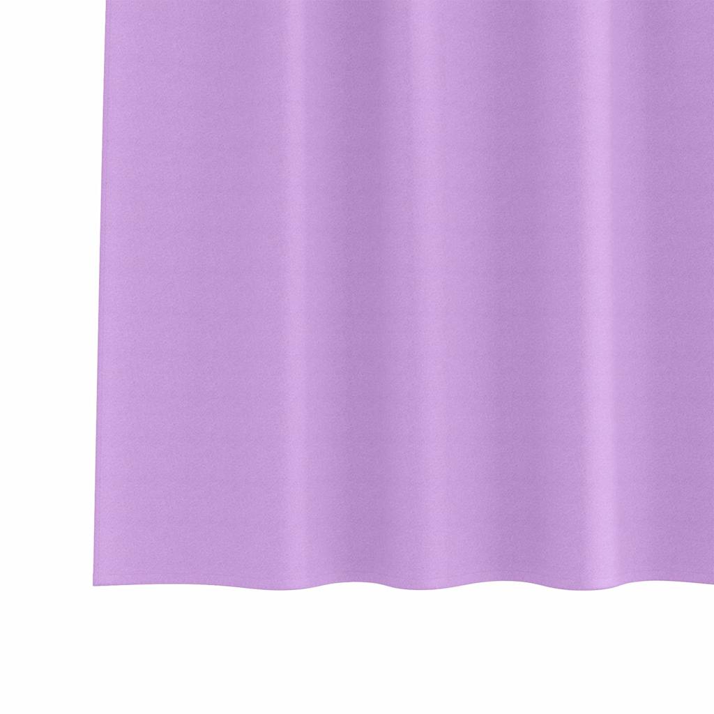 Zavjese za blackout s prstenovima 2 pcs Ljubičasta 245 x 140 cm