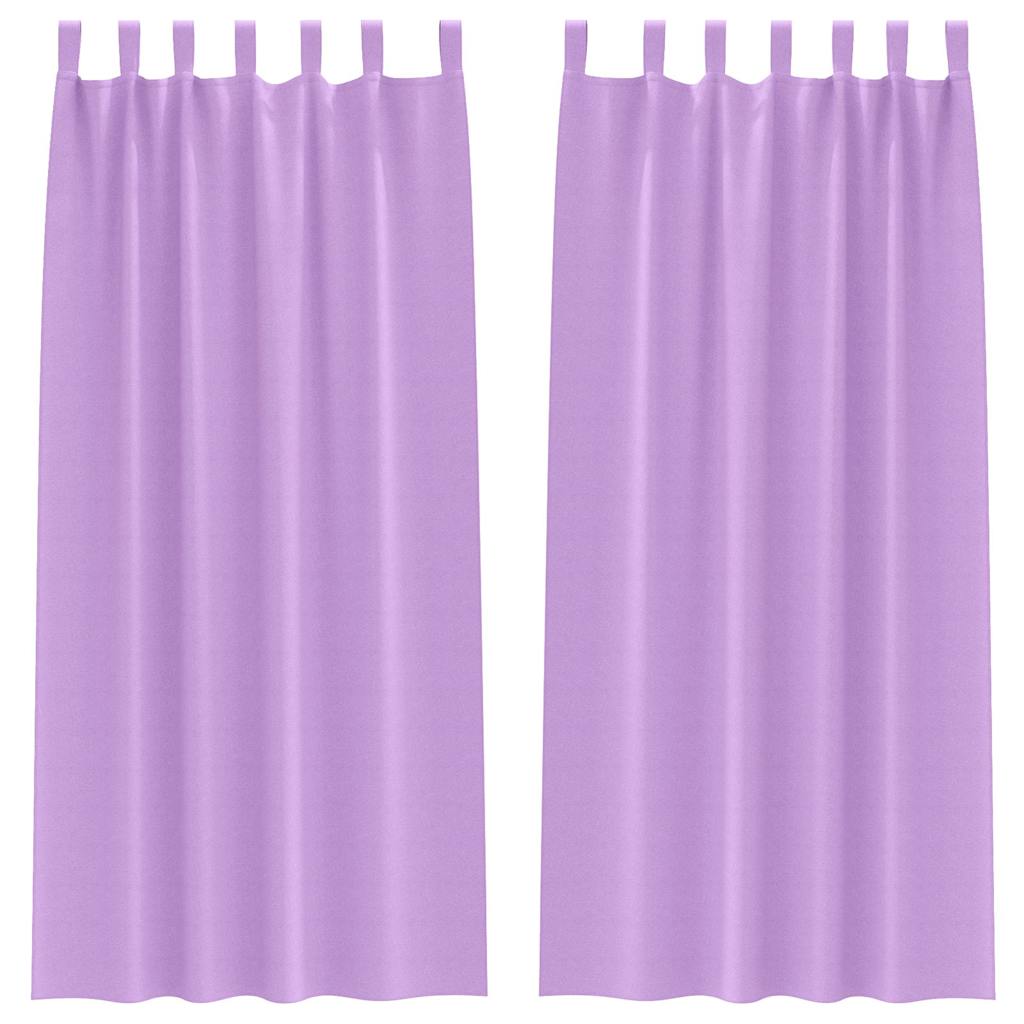 Zavjese za blackout s prstenovima 2 pcs Ljubičasta 245 x 140 cm
