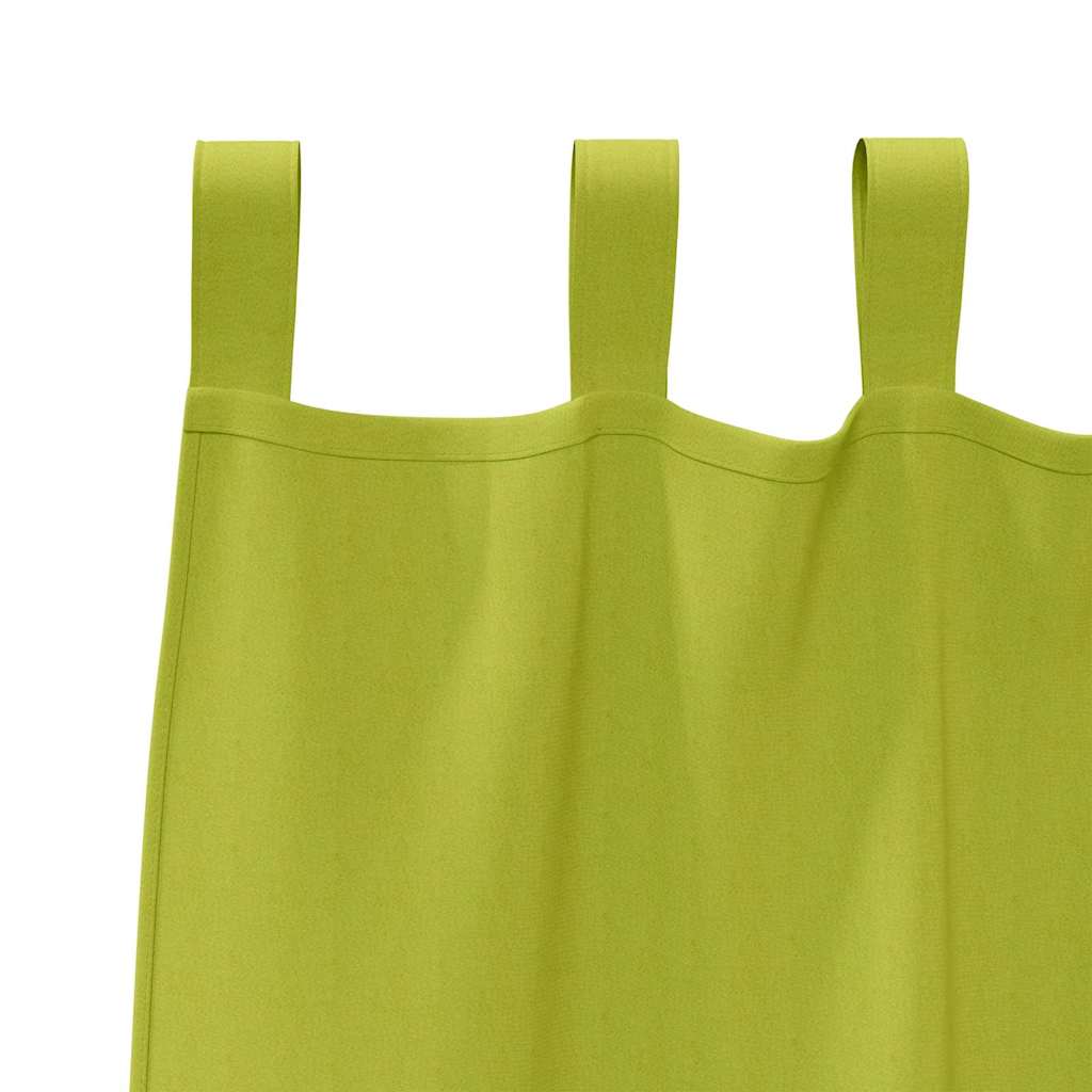 Zavjese za blackout s prstenovima 2 pcs Zelena 225 x 140 cm