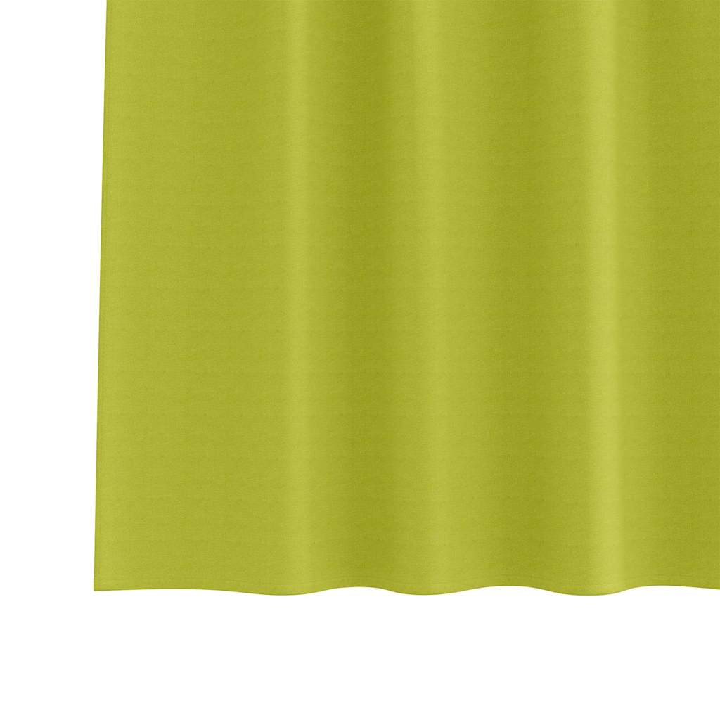 Zavjese za blackout s prstenovima 2 pcs Zelena 225 x 140 cm