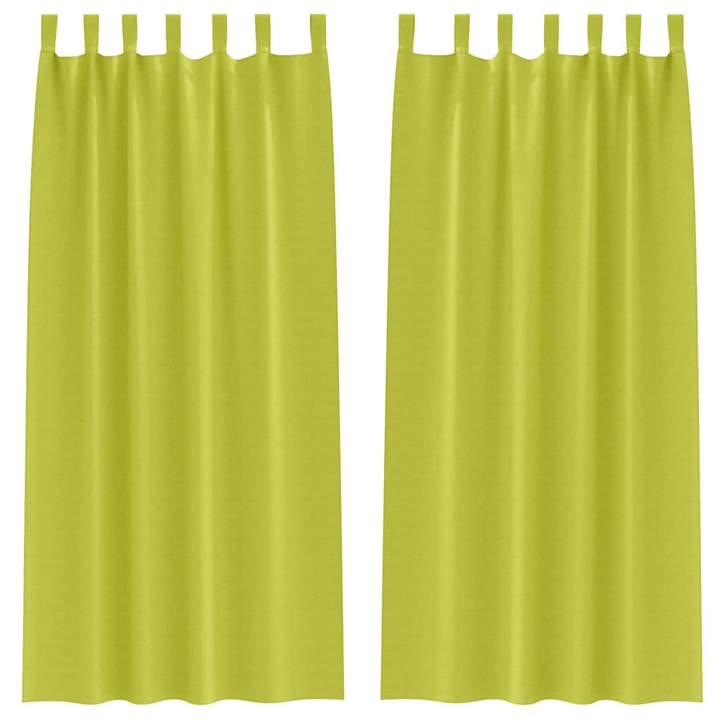 Zavjese za blackout s prstenovima 2 kom. Zelena 225 x 140 cm