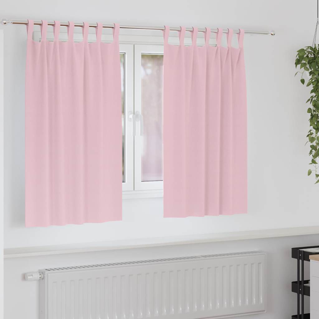Zavjese za blackout s prstenovima 2 pcs Bebina roza
