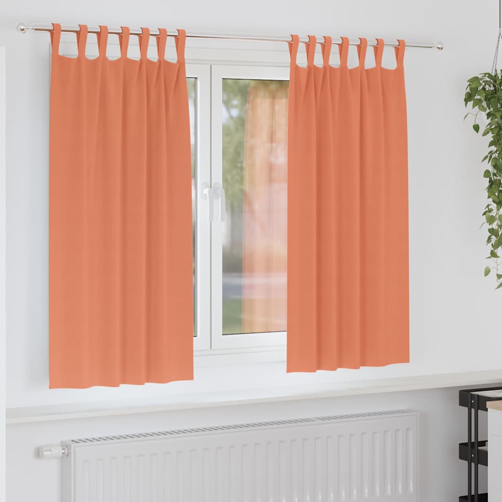 Zavjese za blackout s prstenovima 2 pcs Terakota 175 x 140 cm
