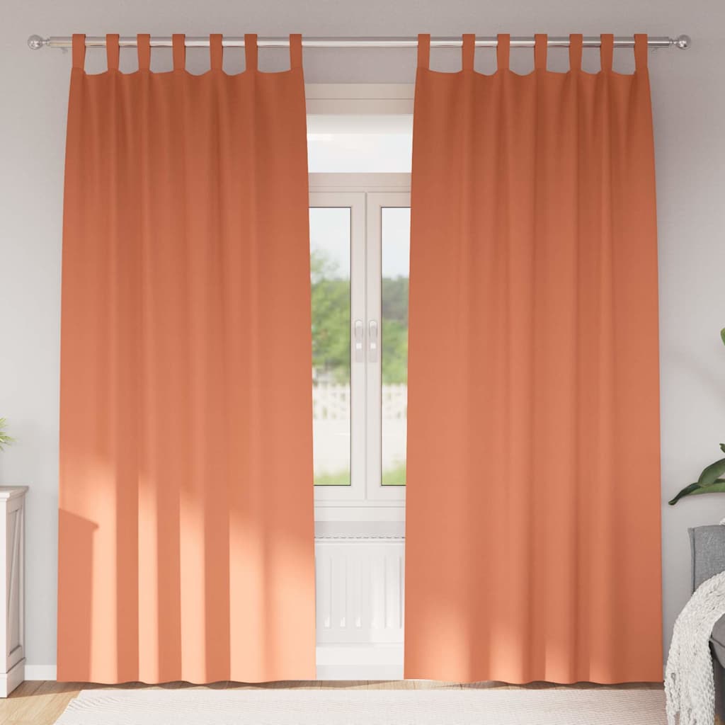 Zavjese za blackout s prstenovima 2 kom. Terakota 225 x 140 cm