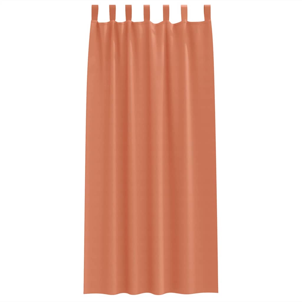 Zavjese za blackout s prstenovima 2 pcs Terakota 260 x 140 cm